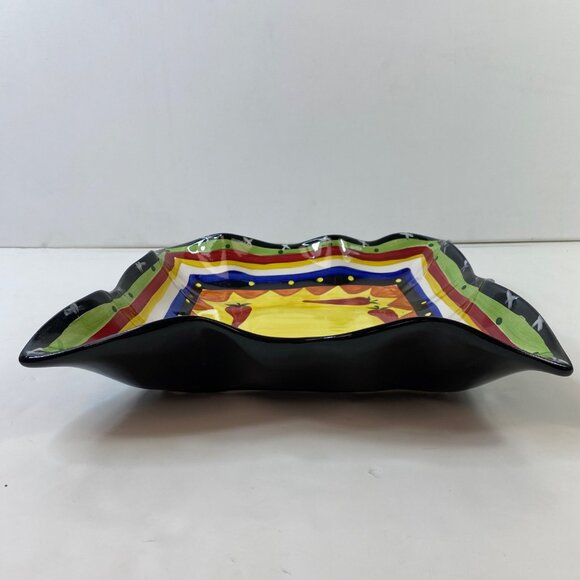 Home Collection Chilli Pepper Chip & Dip 11.5 " Serving Bowl Platter - Picture 4 of 11